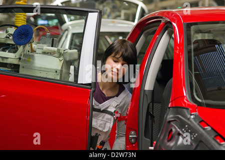 Wolfsburg, Allemagne, l'usine Volkswagen, la production de la Golf 6 et le Tiguan Banque D'Images