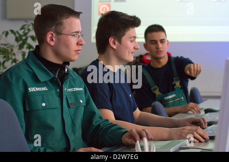 Berlin, Allemagne, le centre de formation CNC Siemens AG Banque D'Images