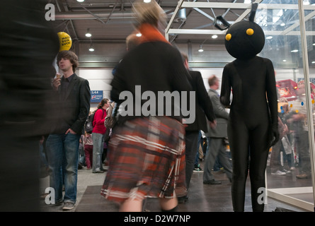 Leipzig, Allemagne, un homme vêtu des cosplayeurs à la Foire du livre de Leipzig Banque D'Images