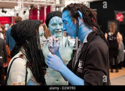 Leipzig, Allemagne, cosplayeurs à la Foire du livre de Leipzig Banque D'Images