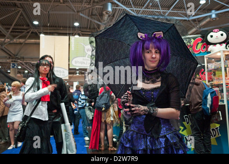 Leipzig, Allemagne, cosplayeurs à la Foire du livre de Leipzig Banque D'Images