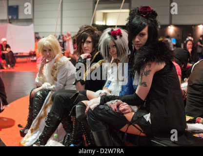 Leipzig, Allemagne, cosplayeurs à la Foire du livre de Leipzig Banque D'Images