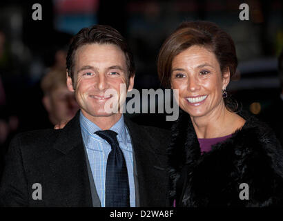 La princesse Marilene van Oranje-Nassau van Vollenhoven et Prince Maurits des Pays-Bas au cours de la célébration du 75e anniversaire de la reine, avec ballet d'Introdans (ancien), pour les employés et la famille à Utrecht Utrecht, 01 février 2013 Photo : PRE-Albert Nieboer / Pays-Bas OUT Banque D'Images