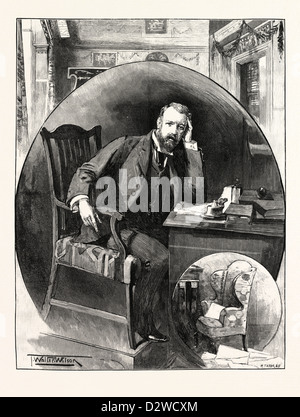 M. HENRY ARTHUR JONES auteur dramatique. Banque D'Images