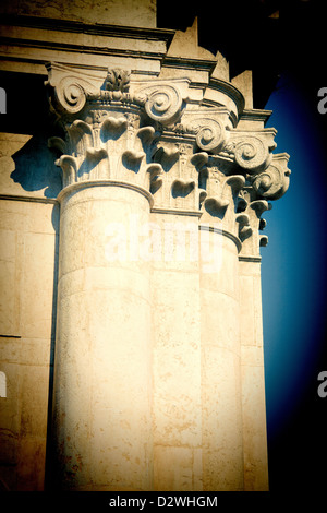 Détail de la façade de l'église San Barnaba, Venise, Italie Banque D'Images