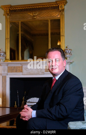 Jack McConnell, ancien Premier Ministre de l'Écosse, et du travail en MSP photographié alors que Bute House Premier ministre. Banque D'Images