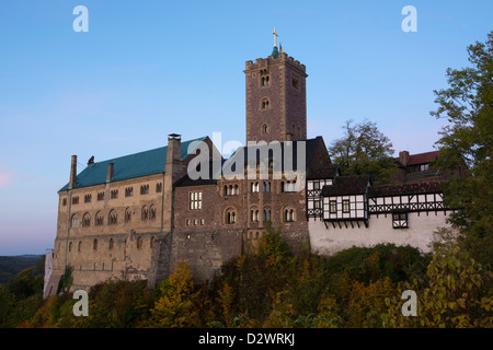 Château de Wartburg, UNESCO World Heritage Site, Eisenach, en Thuringe, Allemagne, Europe Banque D'Images