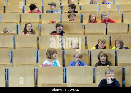 Flensburg, Allemagne, les élèves de l'Olympiade mathématique de Flensburg Banque D'Images