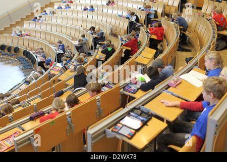 Flensburg, Allemagne, les élèves de l'Olympiade mathématique de Flensburg Banque D'Images