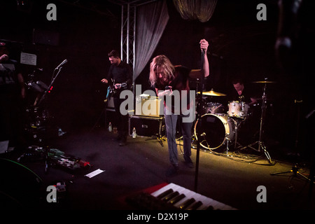 31 janvier 2013 - l'indie-rock band Awolnation effectue au Tunnel Club, Milan, Italie Banque D'Images