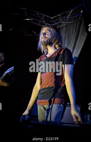 31 janvier 2013 - l'indie-rock band Awolnation effectue au Tunnel Club, Milan, Italie Banque D'Images