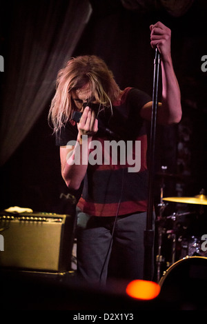 31 janvier 2013 - l'indie-rock band Awolnation effectue au Tunnel Club, Milan, Italie Banque D'Images