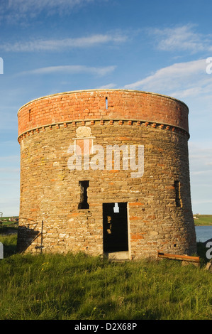 Le reste de l'usine à gaz sur l'île de Shapinsay Isla, îles Orcades, en Écosse. Banque D'Images