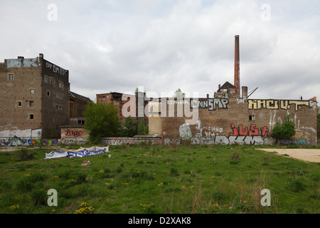 Berlin, Allemagne, Fabrikgebaeude vacants dans l'ancienne fabrique de glace Banque D'Images