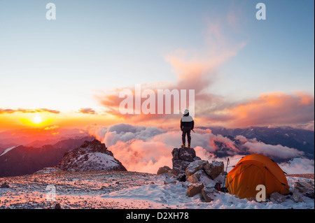 Le Parc Provincial Aconcagua, les montagnes des Andes, Argentine, Amérique du Sud Banque D'Images