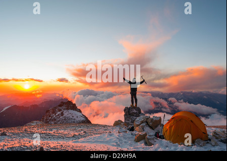 Le Parc Provincial Aconcagua, les montagnes des Andes, Argentine, Amérique du Sud Banque D'Images