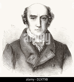 George Canning , 1770 - 1827. Homme d'État britannique, homme politique, Ministre des affaires étrangères et Premier Ministre du Royaume-Uni. Banque D'Images