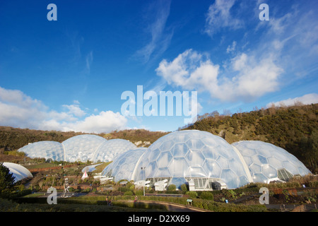 À l'Eden Project biomes à Cornwall Banque D'Images