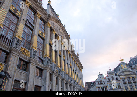 Détail architectural à Grand Place à Bruxelles Belgique Banque D'Images