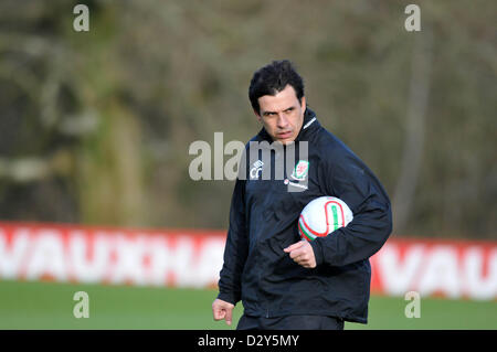 Football - formation de galles Cardiff - Royaume-Uni - pays de Galles 4 Feb 2013 : Manager Chris Coleman. Credit : Phil Rees/Alamy Live News Banque D'Images