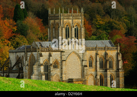 Une vue de l'abbaye de Milton Dorset Banque D'Images