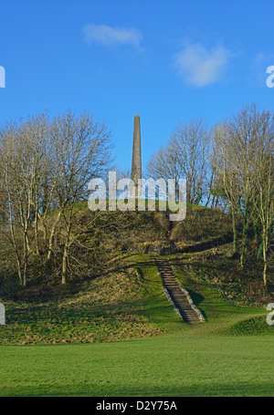 Le Monument, Château Howe, Bowling est tombé, Kendal, Cumbria, Angleterre, Royaume-Uni, Europe. Banque D'Images