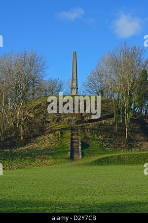 Le Monument, Château Howe, Bowling est tombé, Kendal, Cumbria, Angleterre, Royaume-Uni, Europe. Banque D'Images