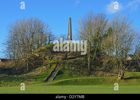 Le Monument, Château Howe, Bowling est tombé, Kendal, Cumbria, Angleterre, Royaume-Uni, Europe. Banque D'Images