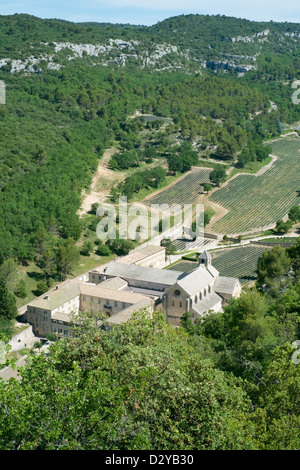 Abbaye de Sénanque près de Gordes, Vaucluse, France Banque D'Images