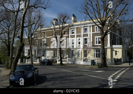 Londres, Royaume-Uni, grossbuergerliche maisons de Notting Hill Banque D'Images