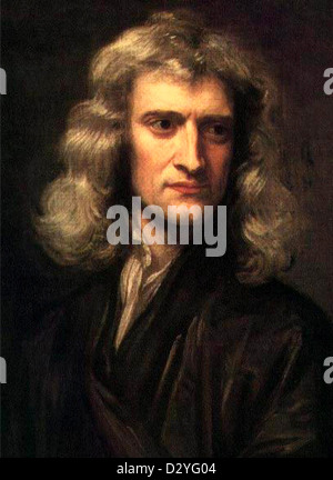 Sir Isaac Newton, physicien anglais, mathématicien, astronome, philosophe naturel, alchimiste et théologien. Banque D'Images