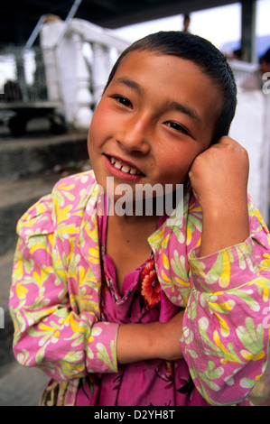 Enfant de Samarkand. L'Ouzbékistan Banque D'Images