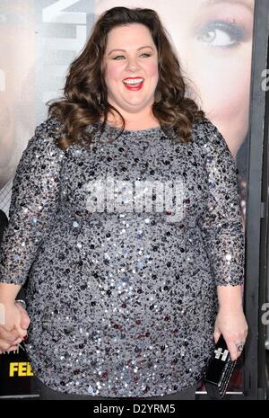 Melissa McCarthy aux arrivées de voleur d'identité Premiere, Regency Village Westwood Theatre, Los Angeles, CA, le 4 février 2013. Photo par : Dee Cercone/Everett Collection Banque D'Images