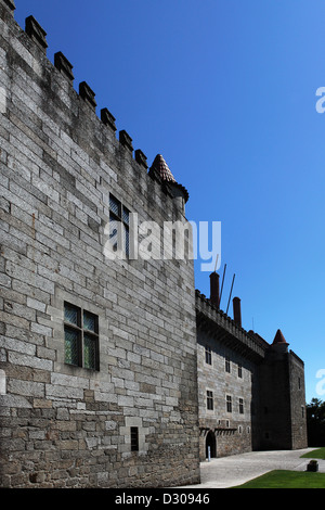 Palais des Ducs de Bragance (Paco dos Duques de Bragança) dans Guimaraes, Portugal. Banque D'Images