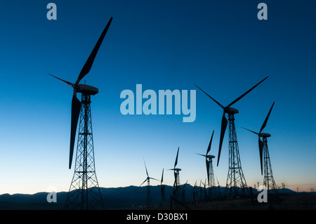 Générateur de l'usine de Cowley Ridge wind turbines, Cowley, Alberta, Canada Banque D'Images