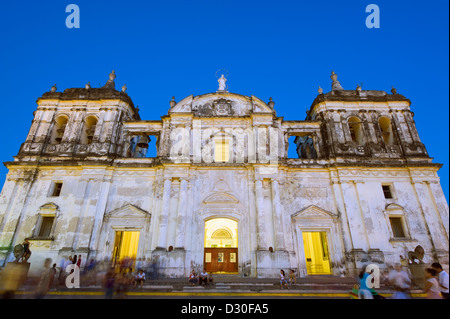 Leon Cathedral, Basilique de la asunción, Leon, Nicaragua, Amérique centrale. L'Unesco Banque D'Images