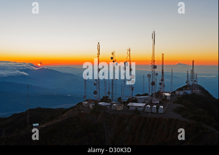 Vue du sommet du Volcan Baru, Panama Banque D'Images