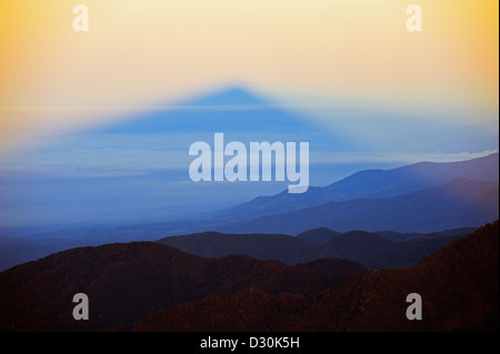 Vue du sommet du Volcan Baru, ombre panama Banque D'Images