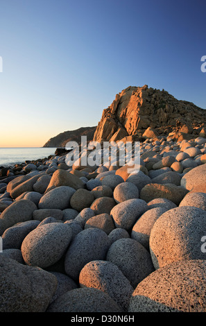 Les rochers de granit, près d'El Arbolito plage de Cabo Pulmo (sur la mer de Cortez), Baja California Sur, Mexique Banque D'Images