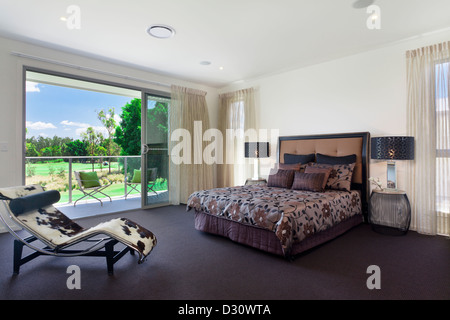 Chambre double élégante dans hôtel particulier de l'Australie Banque D'Images