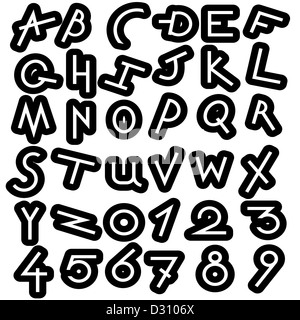 Alphabet décoratif Banque D'Images