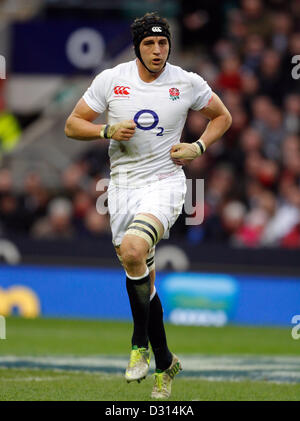 TOM WOOD ANGLETERRE TWICKENHAM MIDDLESEX ANGLETERRE RU 02 Février 2013 Banque D'Images