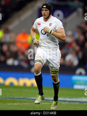 TOM WOOD ANGLETERRE TWICKENHAM MIDDLESEX ANGLETERRE RU 02 Février 2013 Banque D'Images