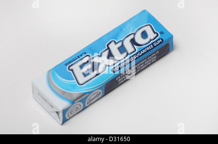 Wrigley's Extra menthe Chewing-gum sans sucre. Banque D'Images