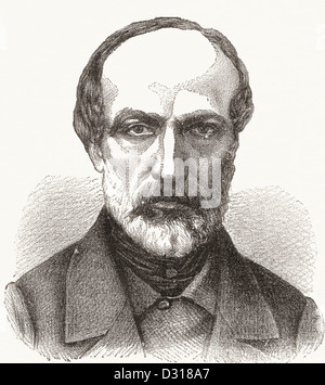 Giuseppe Mazzini, 1805 - 1872, l'italien, homme politique, journaliste et militante pour l'unification de l'Italie. Banque D'Images