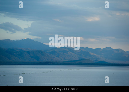 Paysages, lac Baringo, au Kenya Banque D'Images