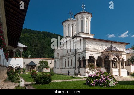 Le monastère de Horezu, site du patrimoine mondial de l'UNESCO en Valachie, en Roumanie Banque D'Images