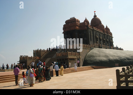 Closer-View Rock de Vivekananda Memorial. Kanyakumari. Banque D'Images