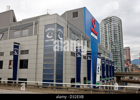 Le Rogers arena accueil pour les Canucks de Vancouver BC Canada Banque D'Images