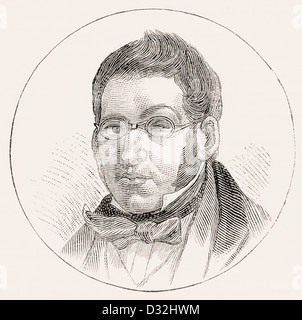 Manuel Bretón de los Herreros, 1796 -1873. Dramaturge espagnol. Banque D'Images